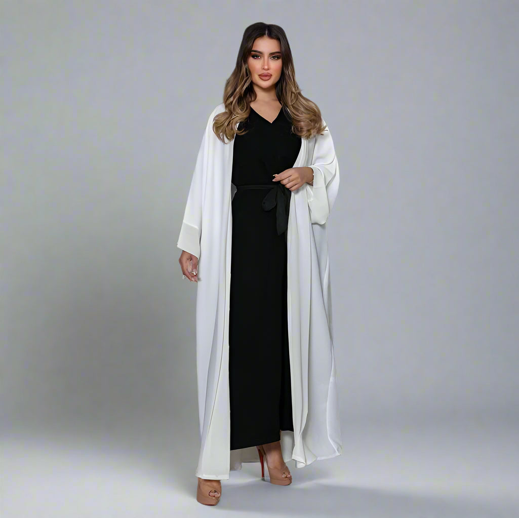 Muslim Women Chiffon Cardigan Open Abaya Dress