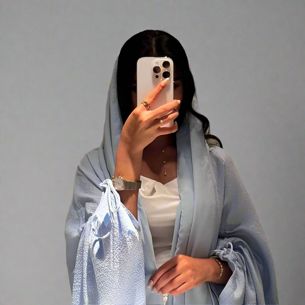 Farasha Batwing Sleeve Cardigan Open Abaya Dress For Muslim Women