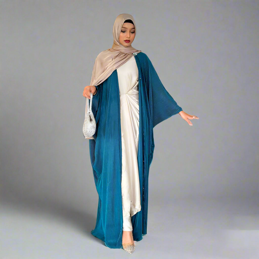 Muslim Women Middle East Cardigan Open Abaya Dress