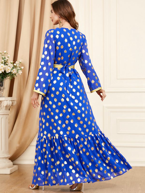 Eid Dress Middle East Moroccan Bronzing Caftan Kaftan Dress