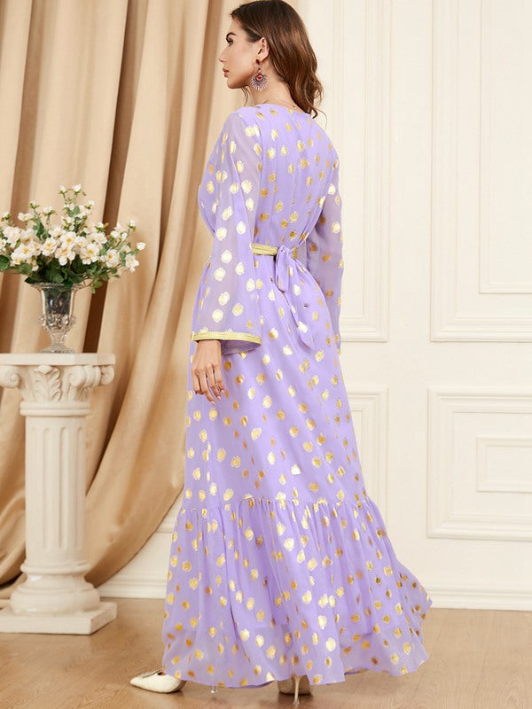 Eid Dress Middle East Moroccan Bronzing Caftan Kaftan Dress
