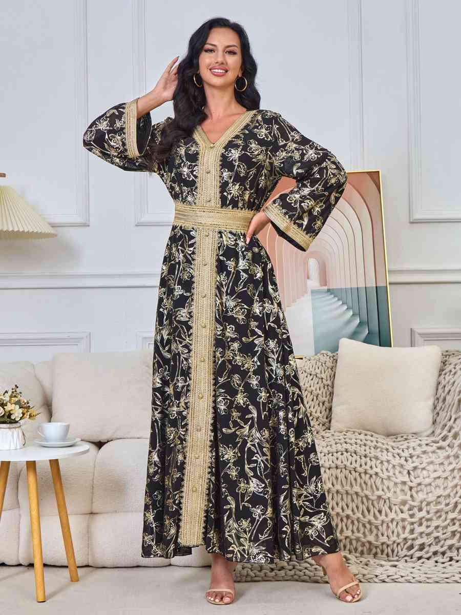 Eid Dress Arab Middle East Women Bronzing Kaftan Caftan Dress Urgarment Eid Dress Arab Middle East Women Bronzing Kaftan Caftan Dress Urgarment