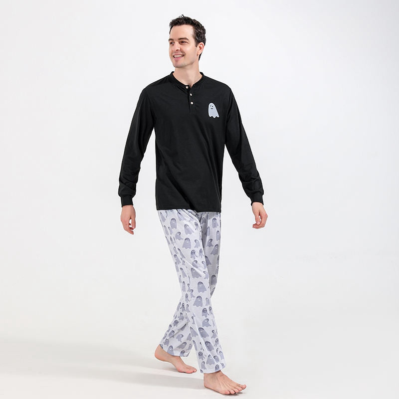 Ghost Halloween Pjs Matching Family Pumpkin Pajamas Set