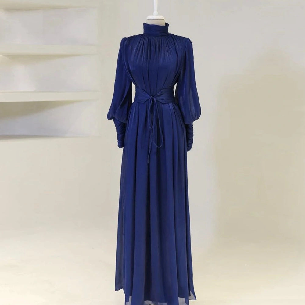 Middle East Arab Dubai Shiny Abaya Dress #251049