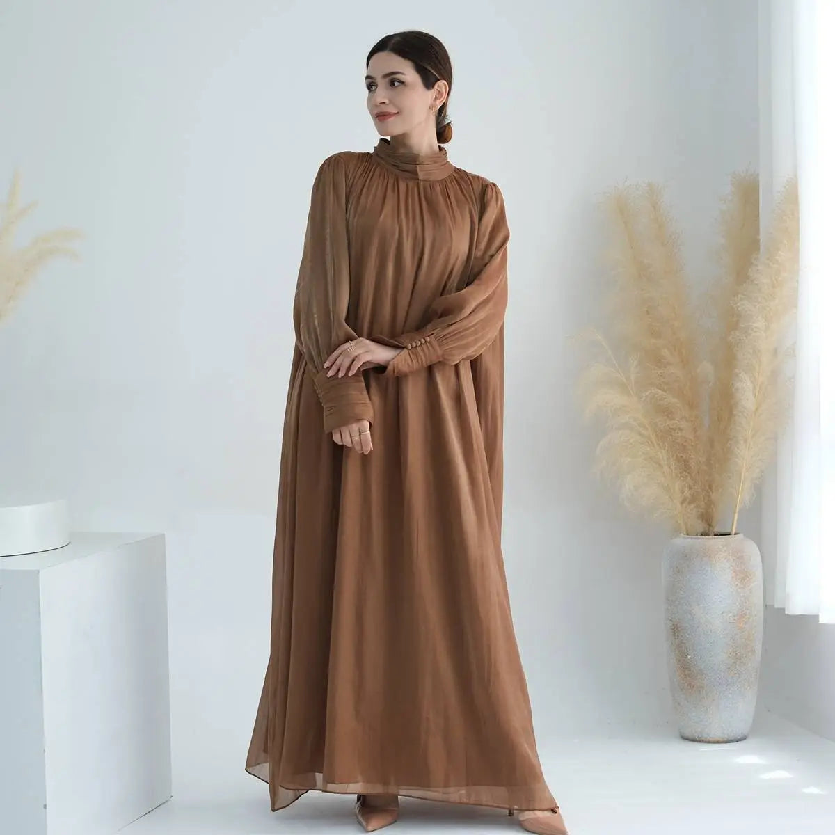 Muslim Women Bright Abaya Dress