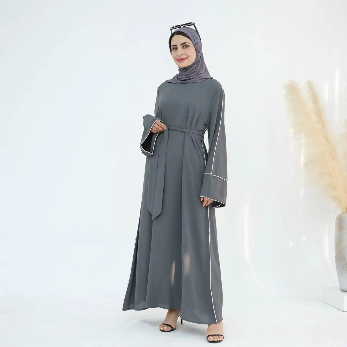 fashion abaya dress Zena Two Tone Abaya Set