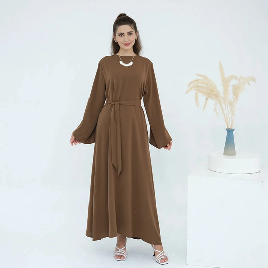13 Color Options Nida Plain Abaya Dress #251046