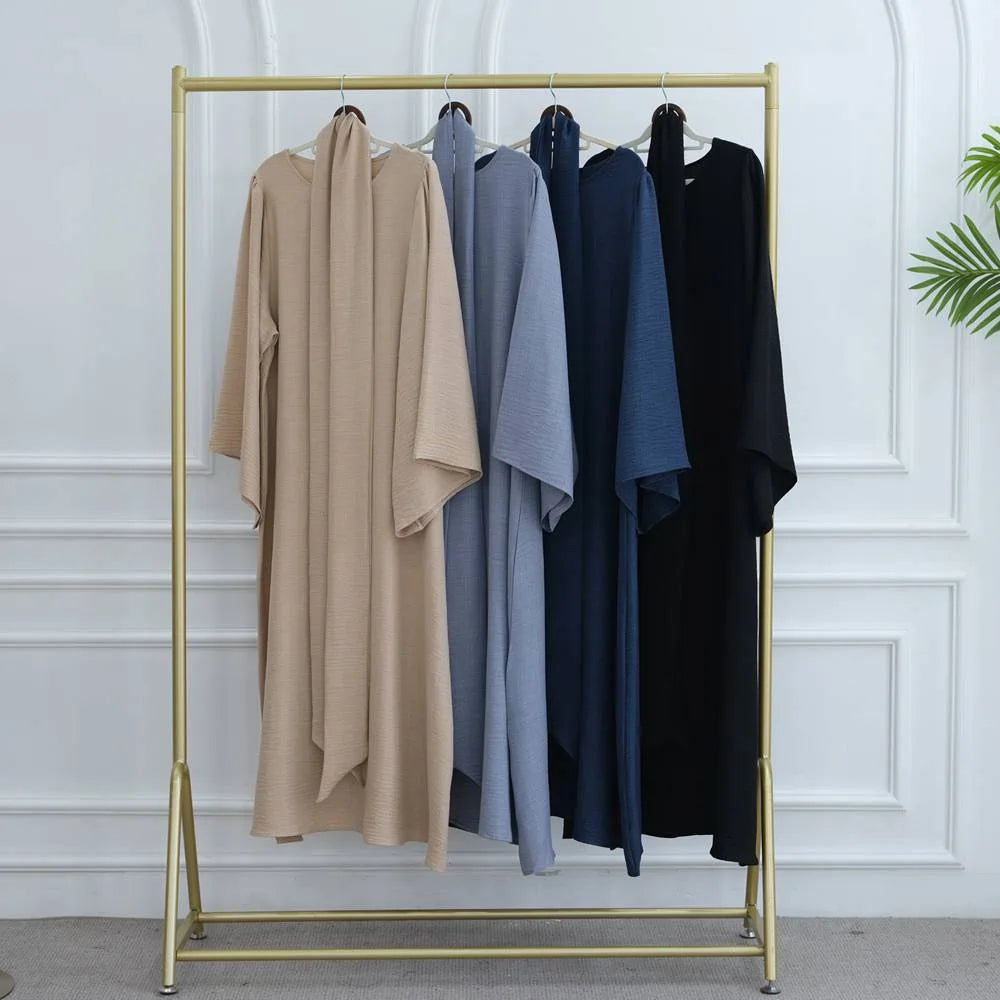Muslim Women Abaya Dress With Belt #251096