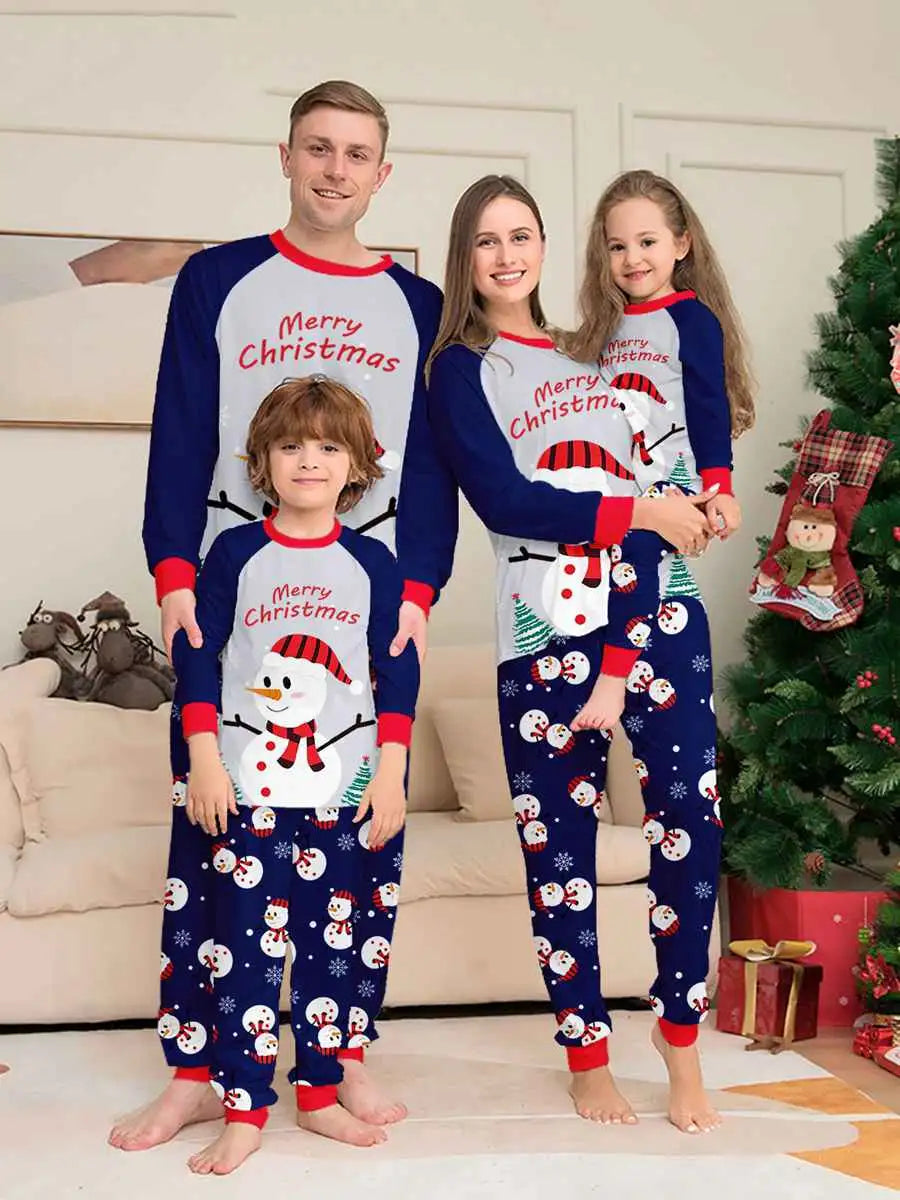 Snowman matching pajamas sale