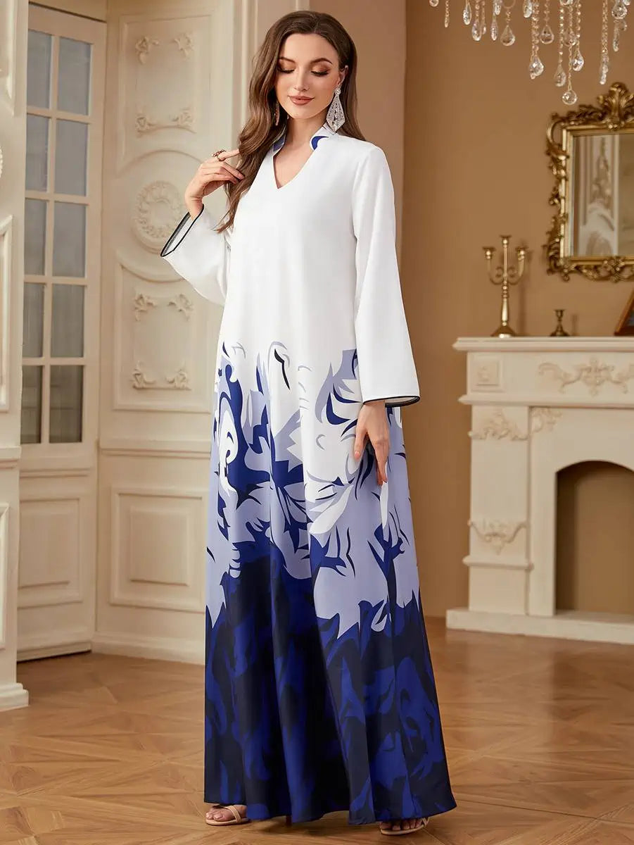 Eid Printed Caftan Kaftan Dress #254277