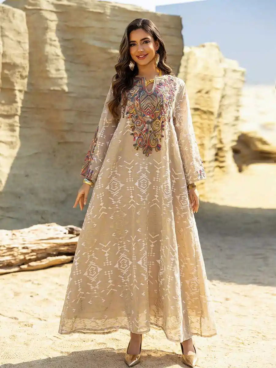 Eid Dress Doris Embroidery Caftan Kaftan Dress #25464 Urgarment Eid Dress Doris Embroidery Caftan Kaftan Dress #25464 Urgarment