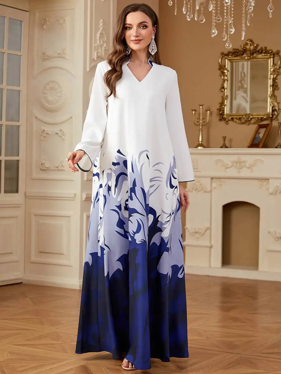 Eid Printed Caftan Kaftan Dress #254277