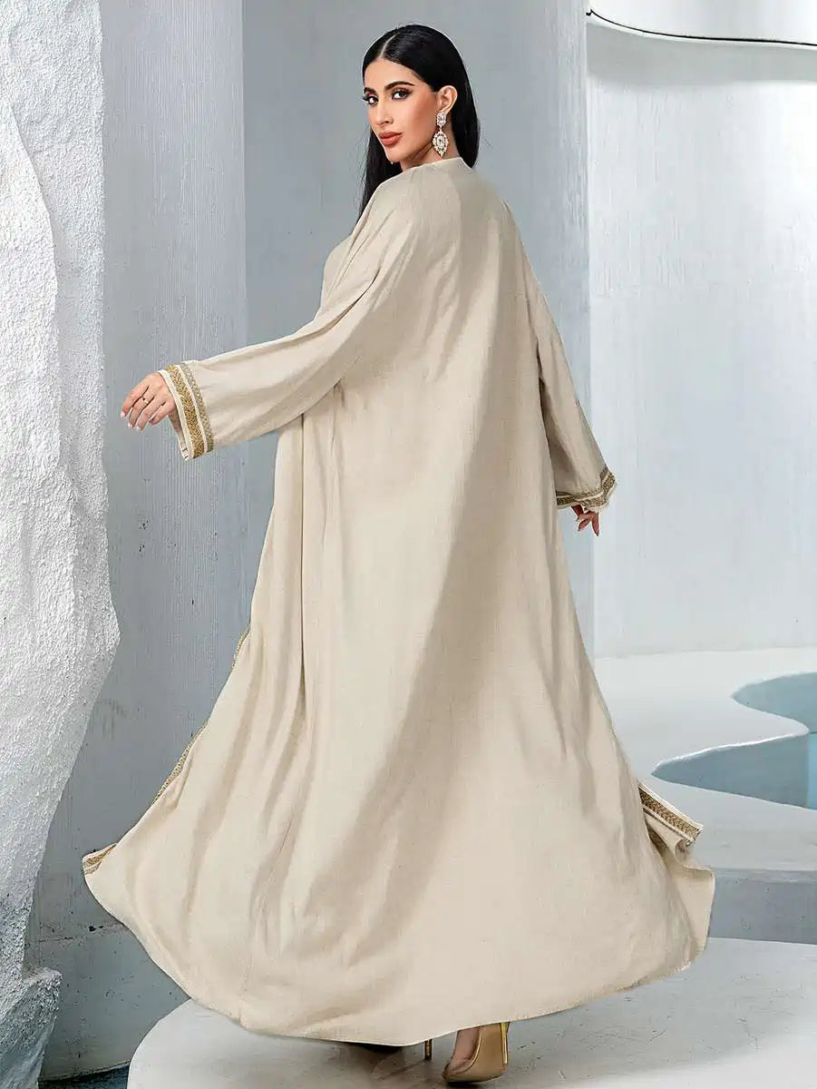 2 Pieces Hand Embroidery Caftan Kaftan Dress #255051