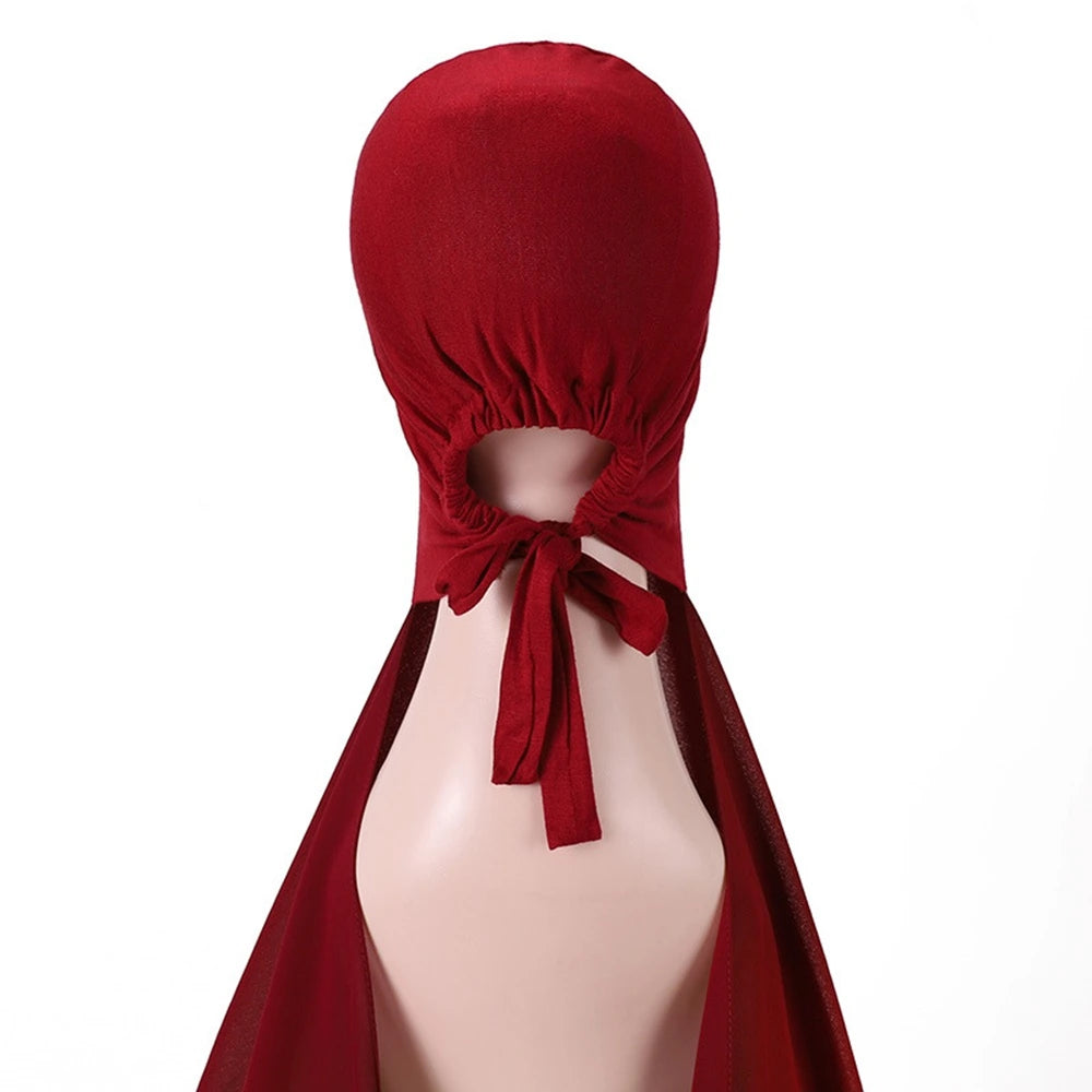 Hijab With Matching Undercap Attached For Muslim Women #25001