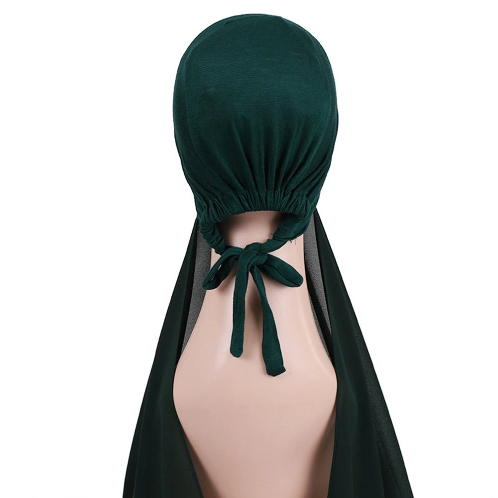 Hijab With Matching Undercap Attached For Muslim Women #25001