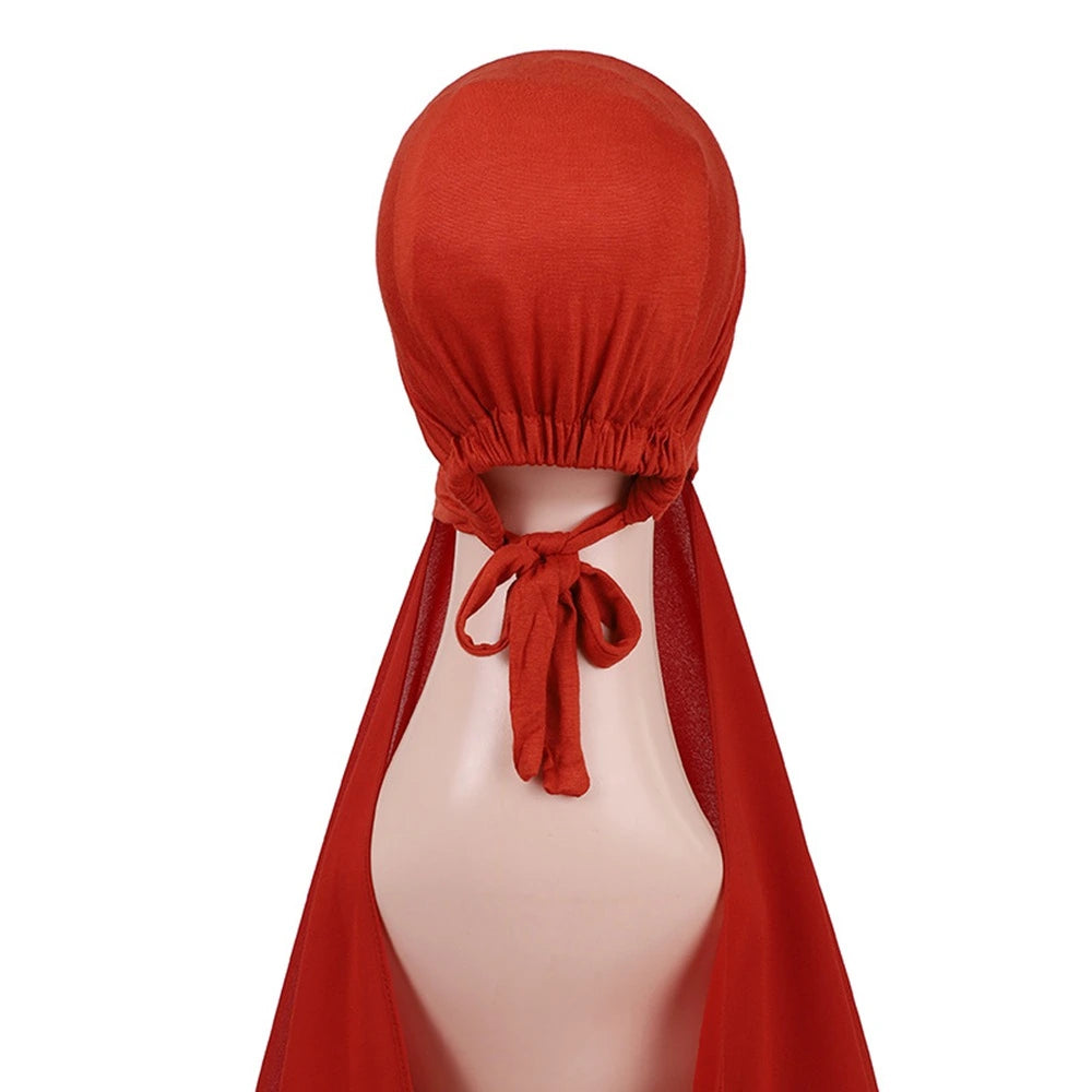 Hijab With Matching Undercap Attached For Muslim Women #25001