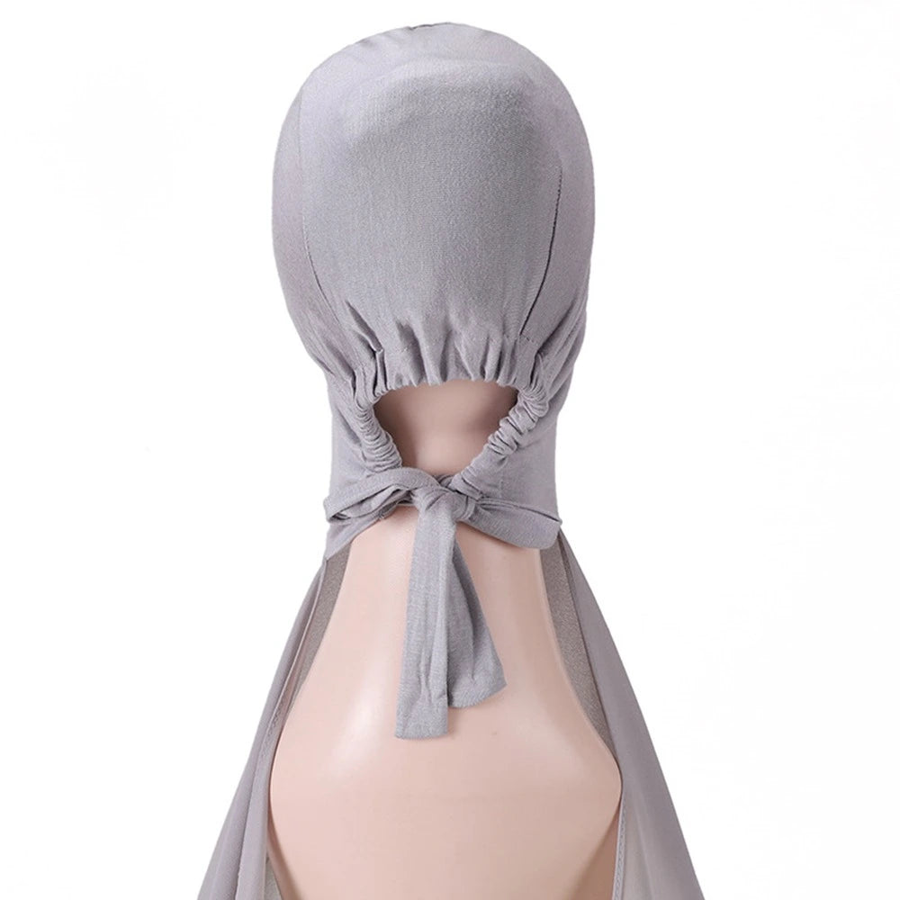 Hijab With Matching Undercap Attached For Muslim Women #25001