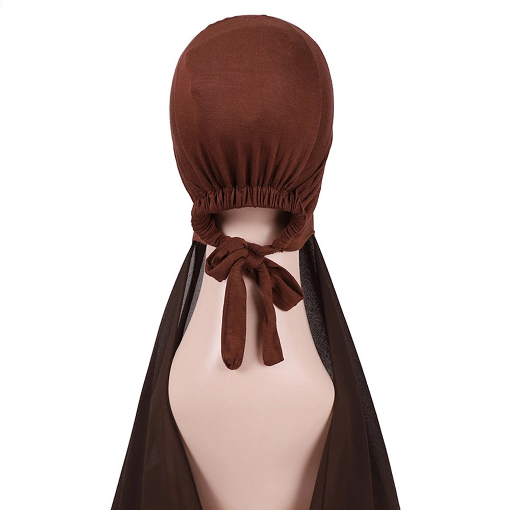Hijab With Matching Undercap Attached For Muslim Women #25001