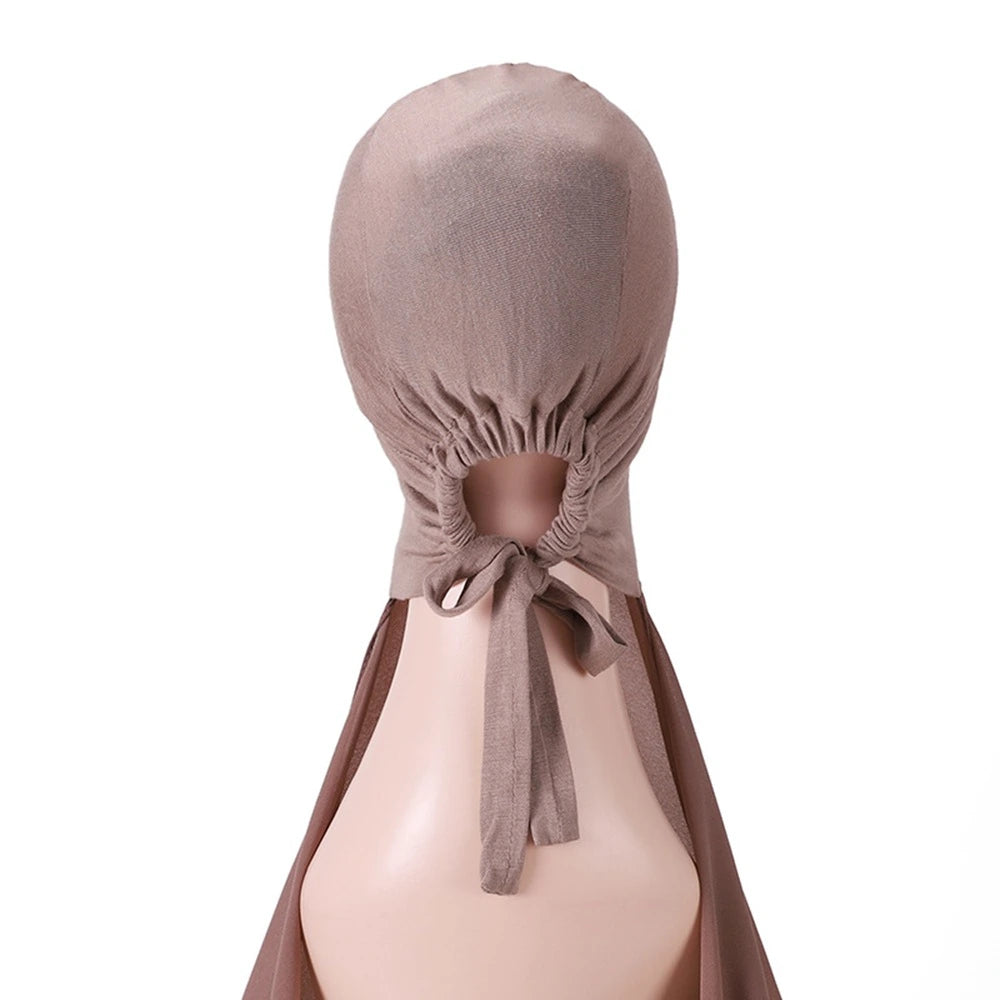 Hijab With Matching Undercap Attached For Muslim Women #25001