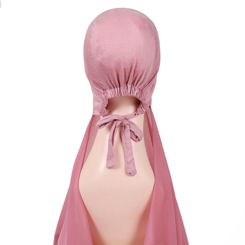 Hijab With Matching Undercap Attached For Muslim Women #25001