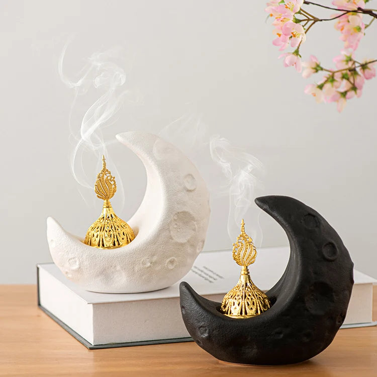 Middle Eastern Arabic Ceramic Bakhoor Incense Burner Holder Home Decor
