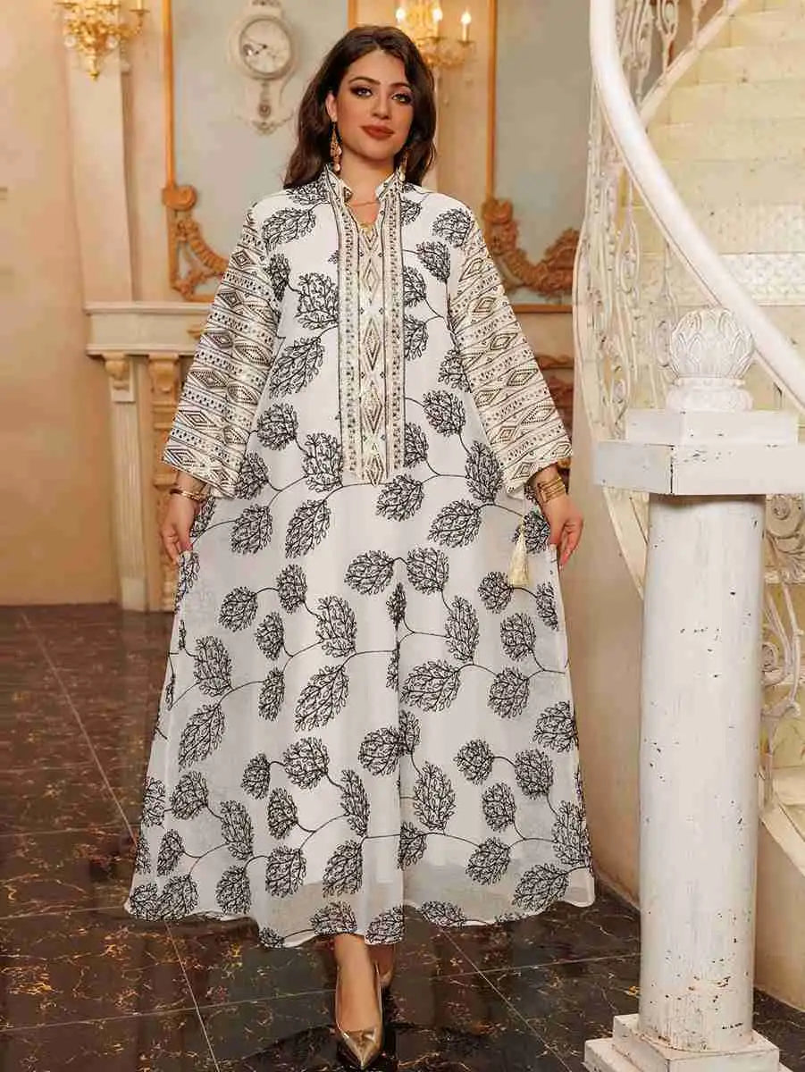 Sequins Embroidery Doris Eid Caftan Kaftan Dress