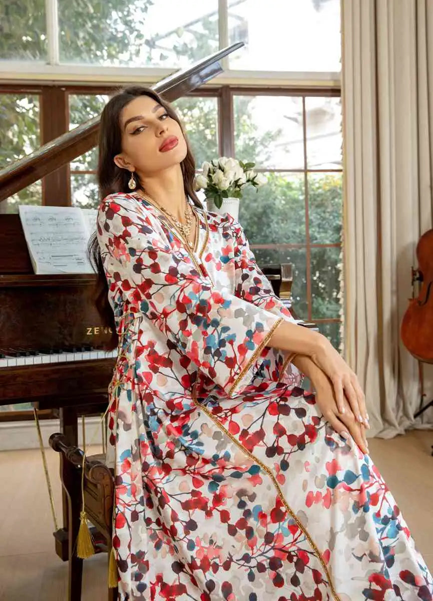 Eid Dress Bronzing Hotfix Rhinestone Arab Women Caftan Kaftan Dress