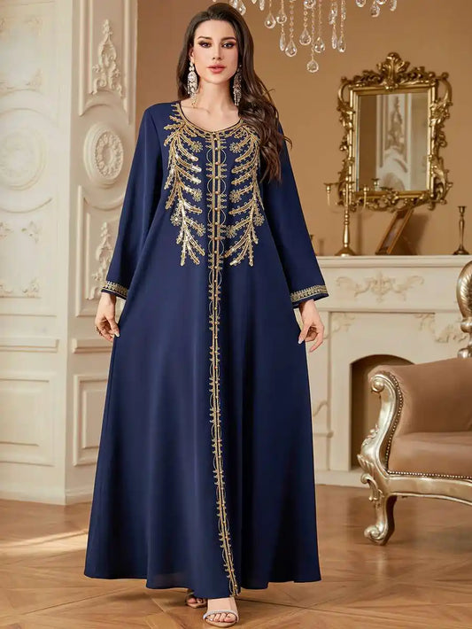 Eid Embroidery Caftan Kaftan Dress #254361