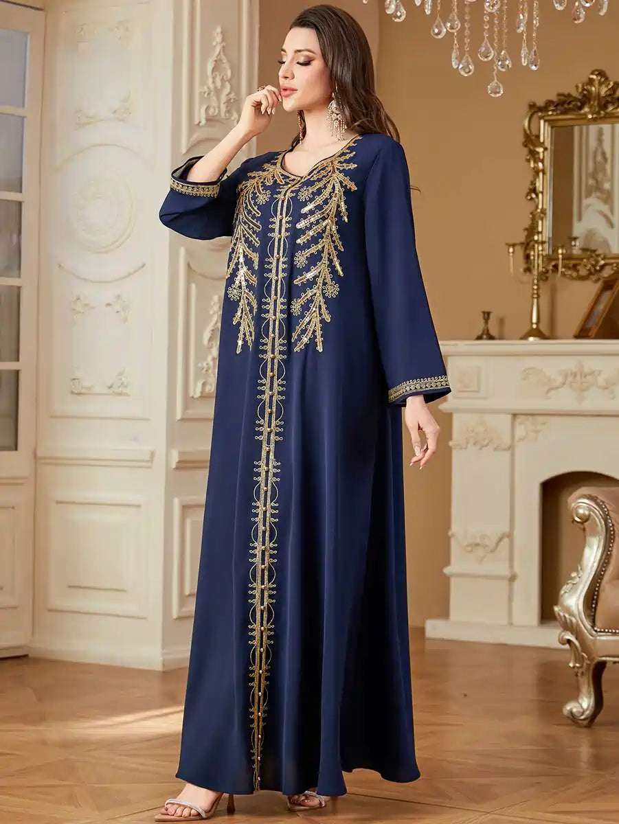 Eid Embroidery Caftan Kaftan Dress #254361