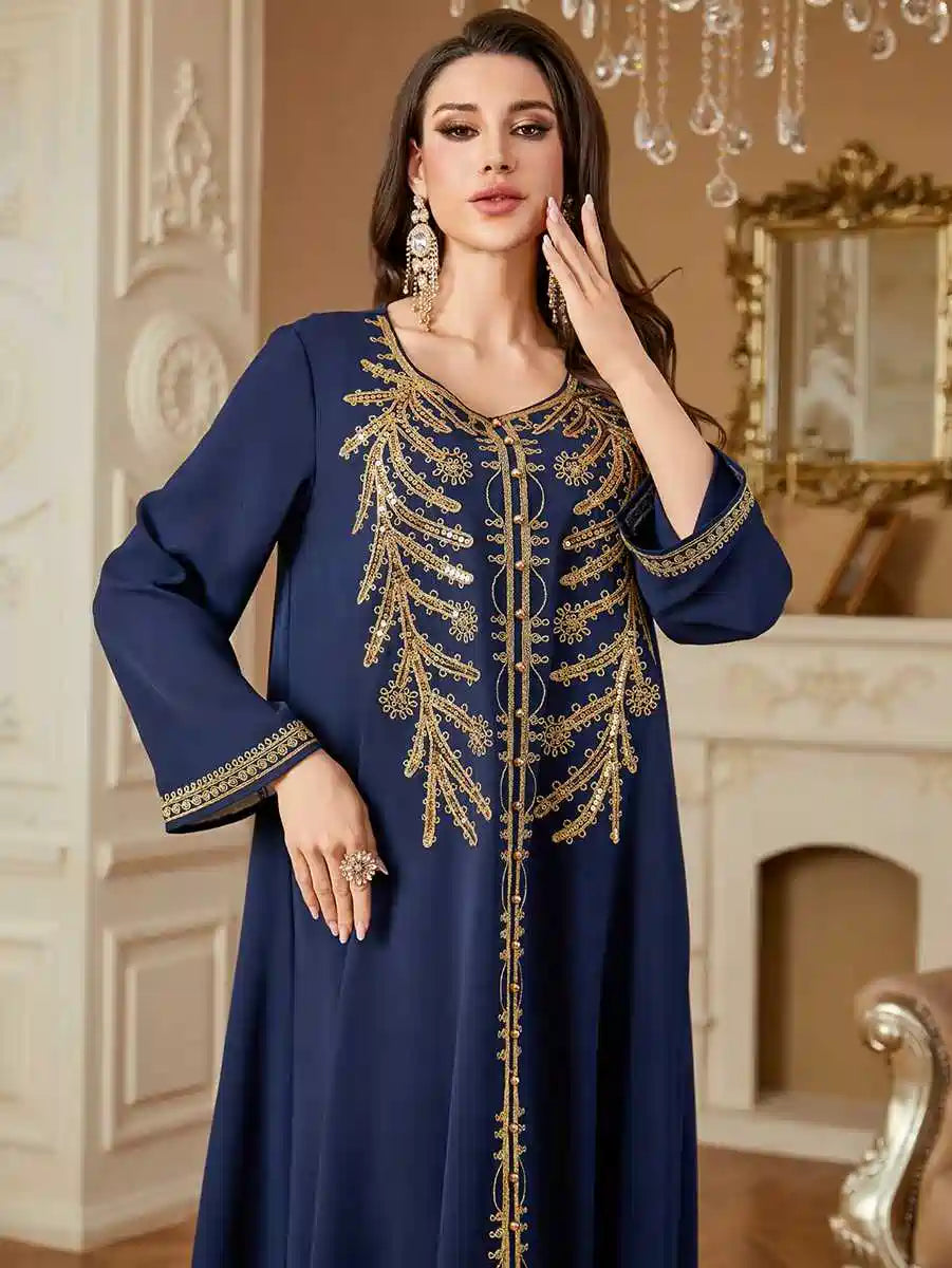 Eid Embroidery Caftan Kaftan Dress #254361