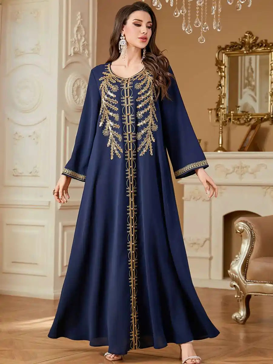 Eid Embroidery Caftan Kaftan Dress #254361