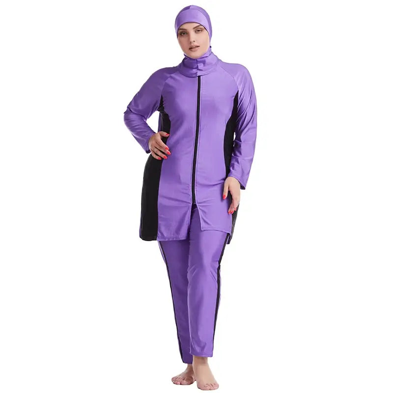 Black, Purple, Gray