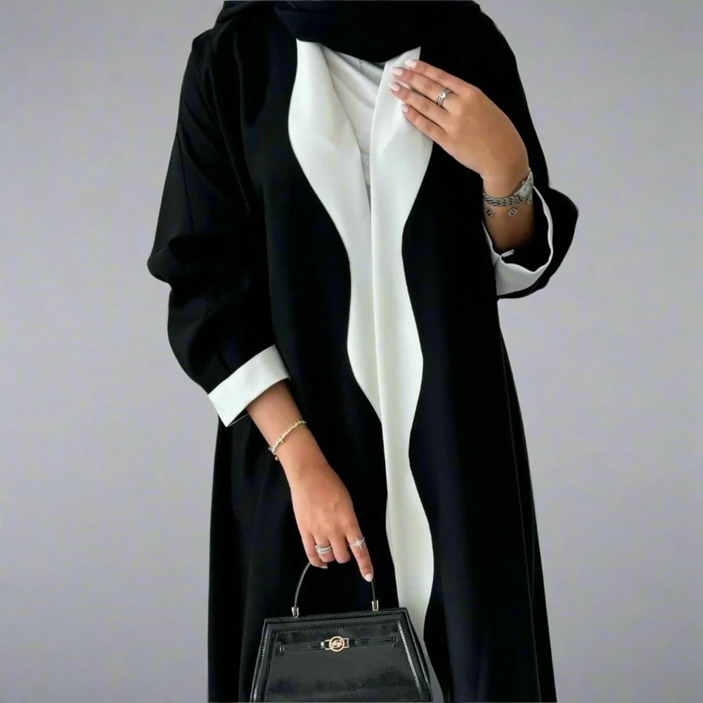 Arab Dubai Cardigan Open Abaya Dress #25220