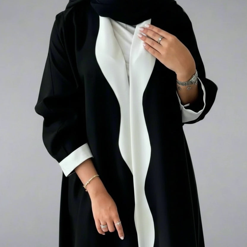 Arab Dubai Cardigan Open Abaya Dress #25220