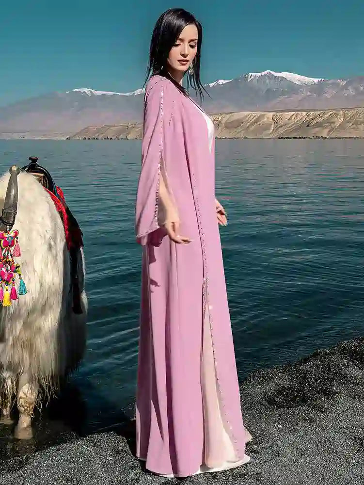 Dusty Blue, Pink, Light Pink