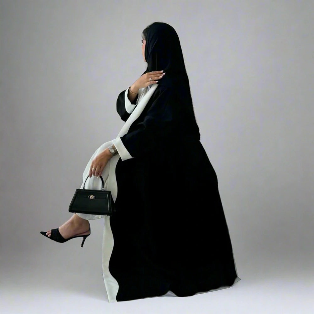 Arab Dubai Cardigan Open Abaya Dress #25220
