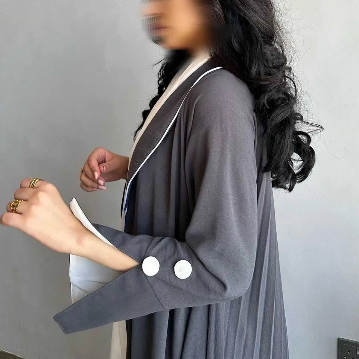 Muslim Women Fashion Cardigan Open Abaya Dress