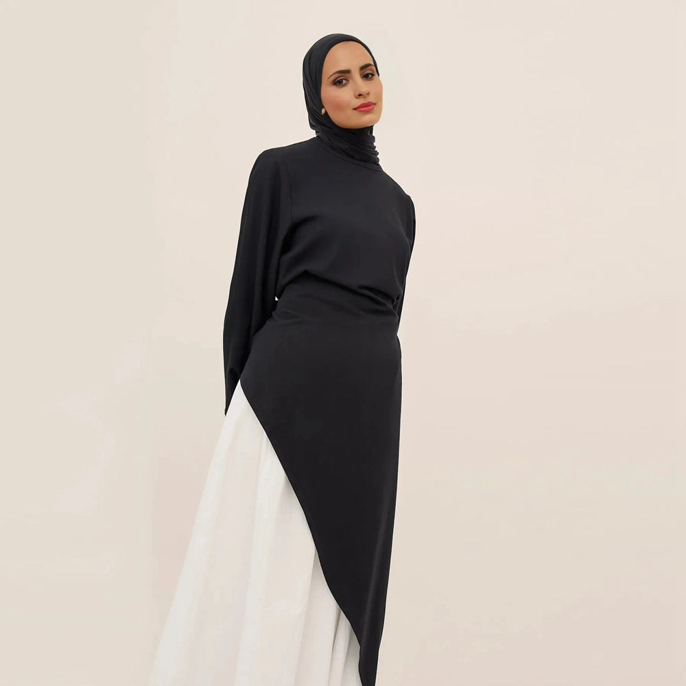 Muslim Women 2 Pieces Set Tops And Skirt Suit Set #251100