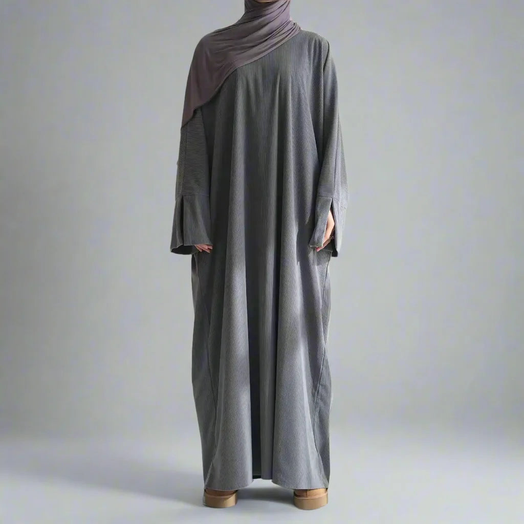 Winter Fall Corduroy Abaya Dress For Muslim Women Urgarment Winter Fall Corduroy Abaya Dress For Muslim Women Urgarment
