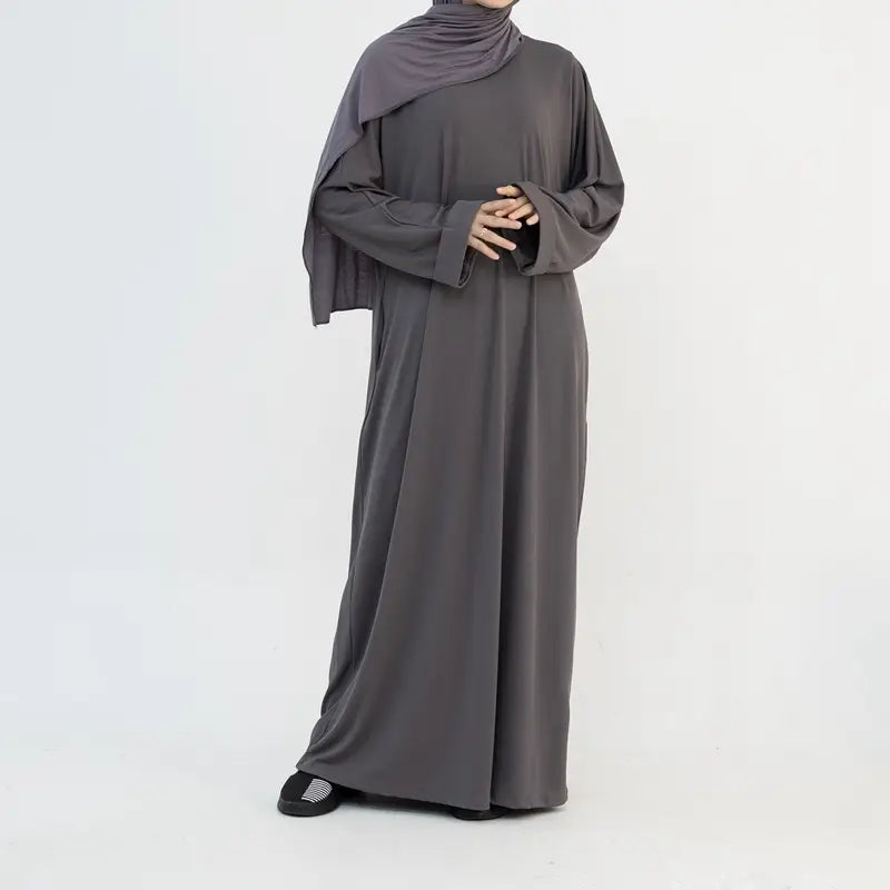 Thread Knitted Fabric Winter Fall Muslim Women Abaya Dress Urgarment Thread Knitted Fabric Winter Fall Muslim Women Abaya Dress Urgarment
