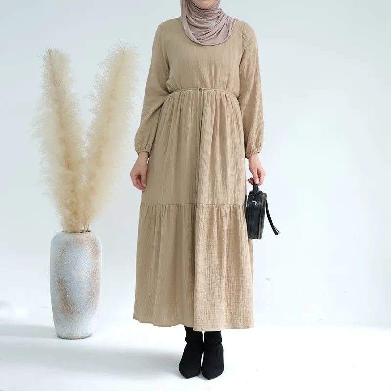 muslim dress winter long Winter Abaya for Women Thick Knit, Loose Fit, Long Sleeve