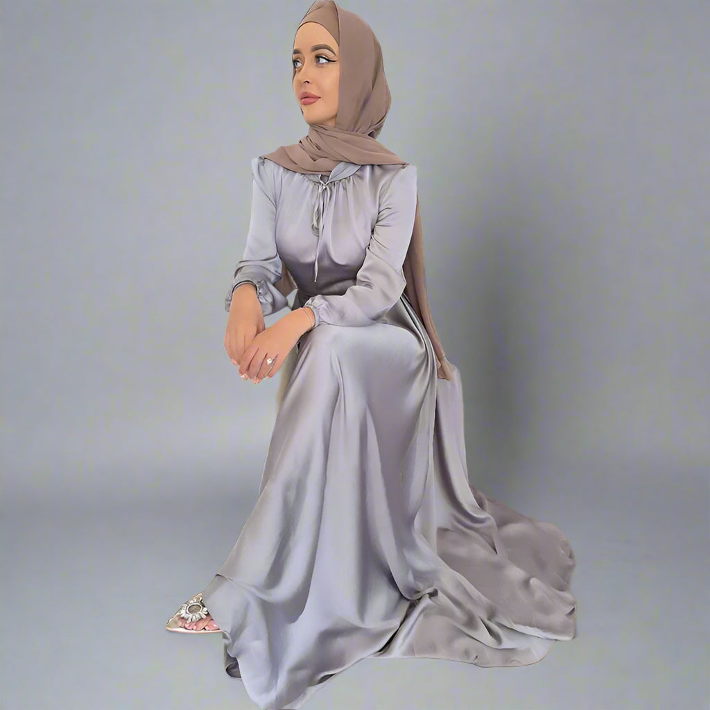 satin abaya