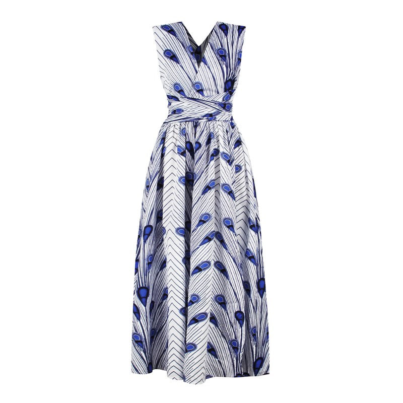 20 Ways To Wear Backless Printed African Dresses Women Clothing