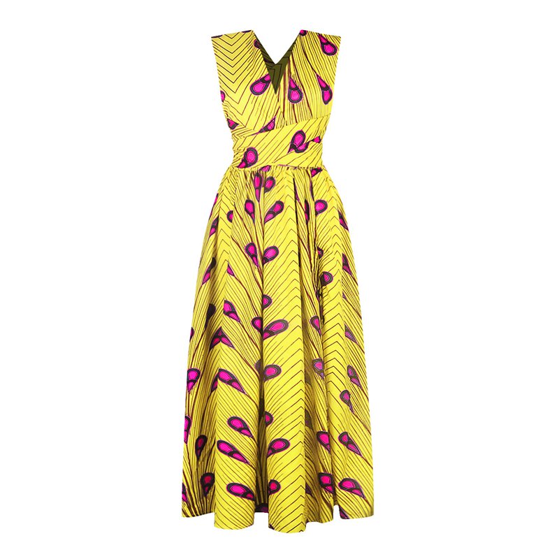 20 Ways To Wear Backless Printed African Dresses Women Clothing