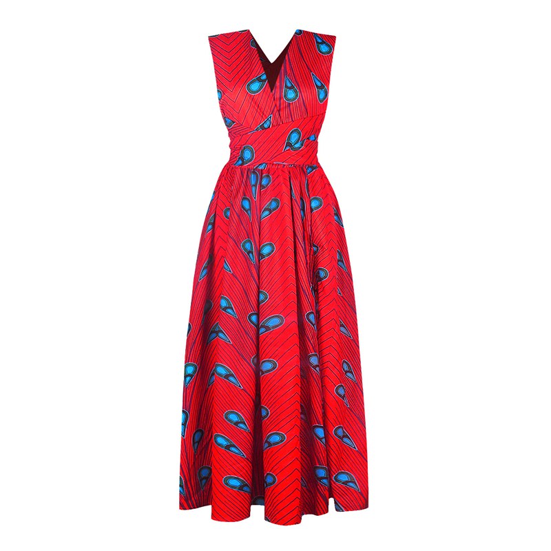 20 Ways To Wear Backless Printed African Dresses Women Clothing