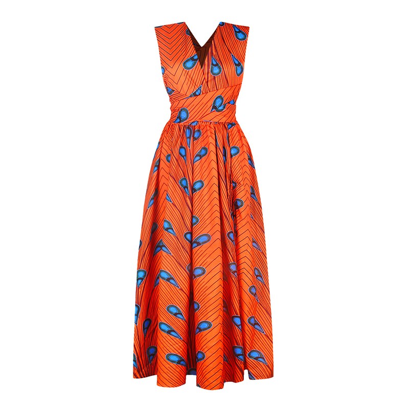 20 Ways To Wear Backless Printed African Dresses Women Clothing