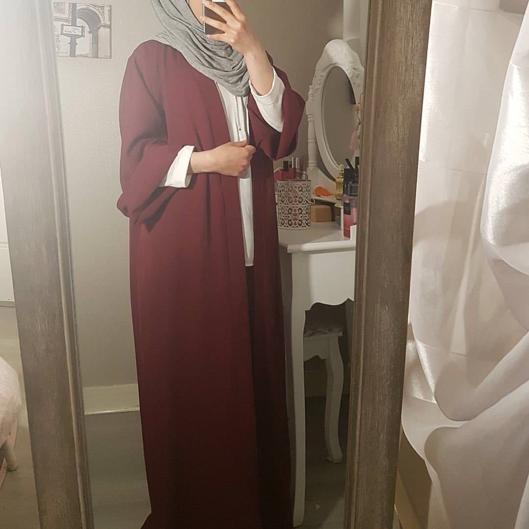 Islamic Clothing Women Saudi Sheer Open Abaya