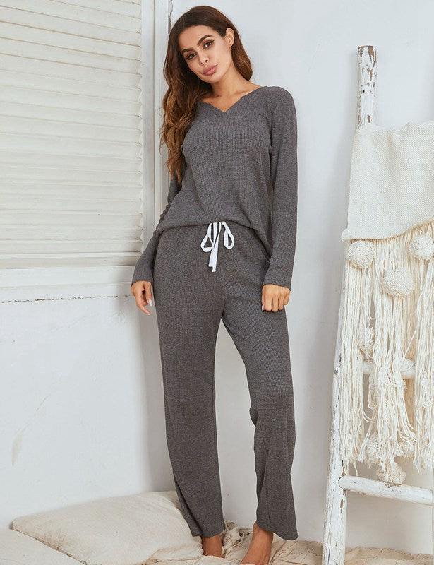 Winter Fall Women Loungewear Sleepwear Set