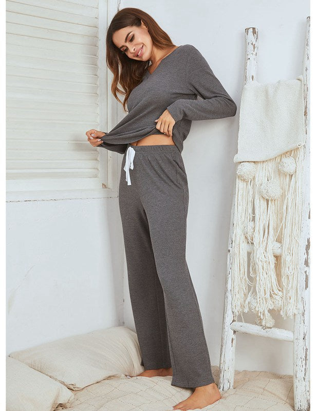 Winter Fall Women Loungewear Sleepwear Set