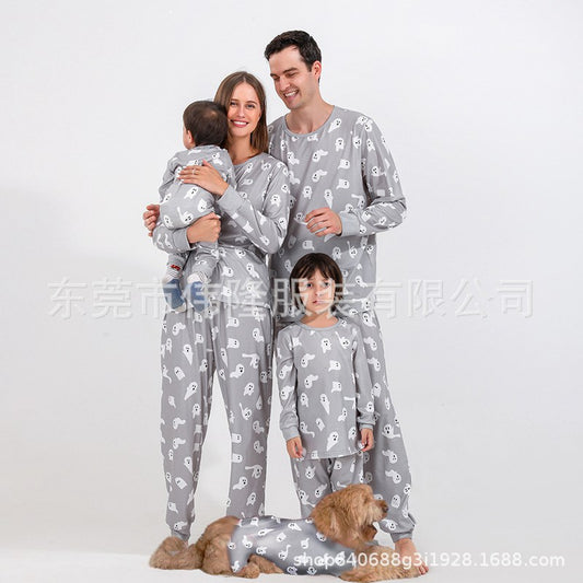 Halloween Pjs Family Matching Ghost Pajamas Set